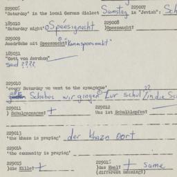 Western questionnaire, answ...