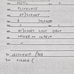 Eastern questionnaire, answ...