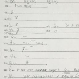 Eastern questionnaire, answ...