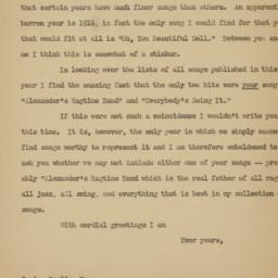 Letter from Richard Simon t...