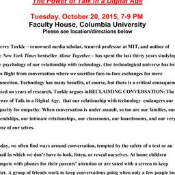 Announcements, 2015-10-20. ...