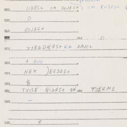 Eastern questionnaire, answ...