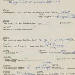 Western questionnaire, answ...