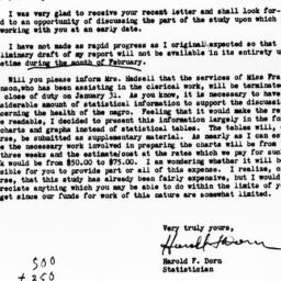 Letter from Harold F. Dorn ...