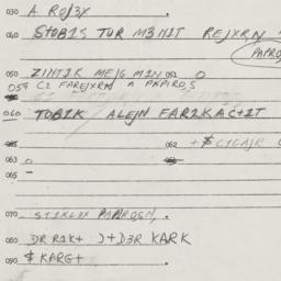 Eastern questionnaire, answ...