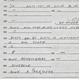 Eastern questionnaire, answ...