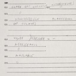 Eastern questionnaire, answ...
