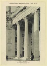 Detail of the Peristyle. World's Columbian Exhibition, Chicago, Illinois. Charles B. Atwood, Architect