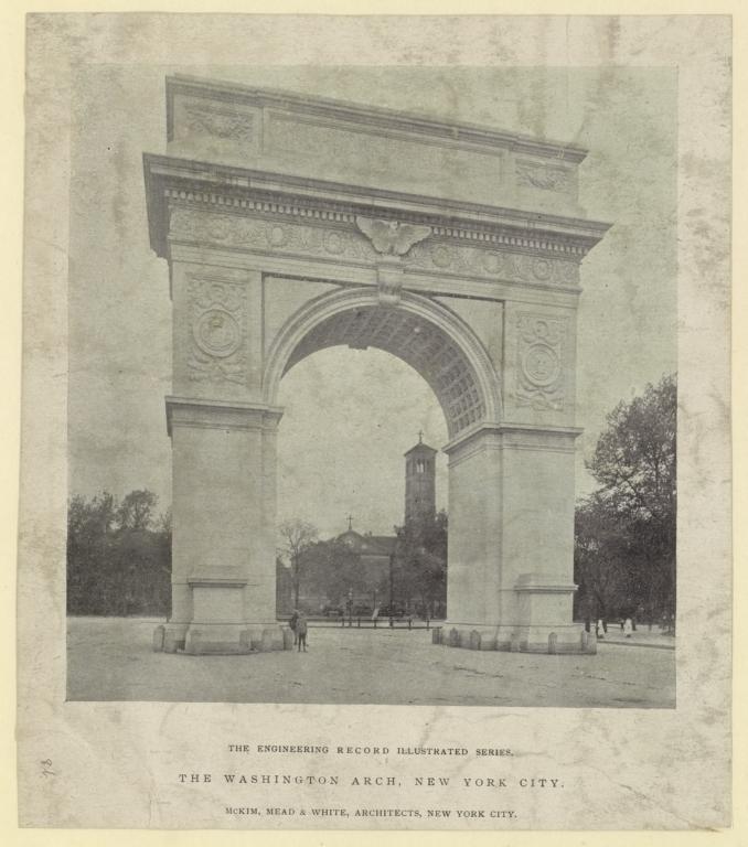 The Washington Arch, New York City. McKim, Mead & White, Architects, New York City