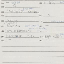 Eastern questionnaire, answ...