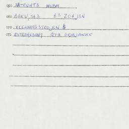 Eastern questionnaire, answ...