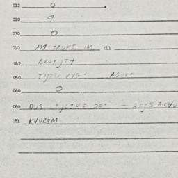 Eastern questionnaire, answ...
