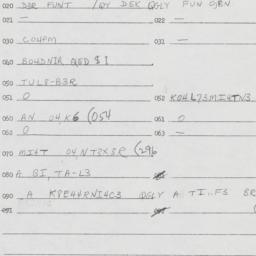 Eastern questionnaire, answ...