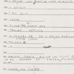 Eastern questionnaire, answ...