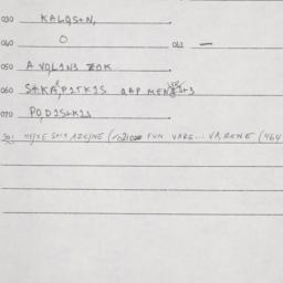 Eastern questionnaire, answ...