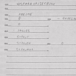 Eastern questionnaire, answ...
