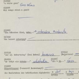 Western questionnaire, answ...