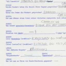 Western questionnaire, answ...
