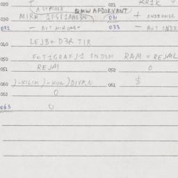 Eastern questionnaire, answ...