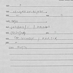 Eastern questionnaire, answ...