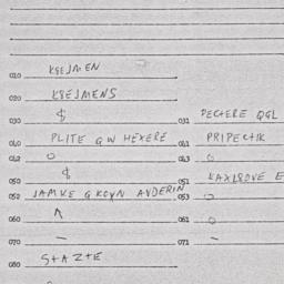Eastern questionnaire, answ...
