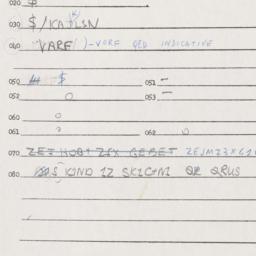 Eastern questionnaire, answ...