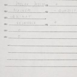 Eastern questionnaire, answ...