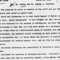 Memorandum from Frederick P...