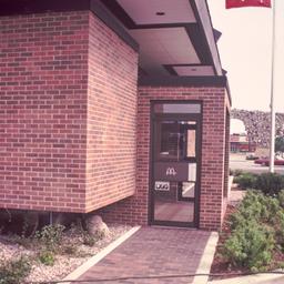 Exterior view, detail of en...