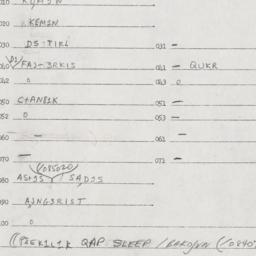 Eastern questionnaire, answ...