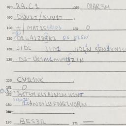 Eastern questionnaire, answ...