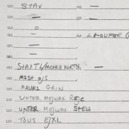 Eastern questionnaire, answ...