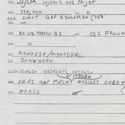 Eastern questionnaire, answ...