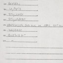 Eastern questionnaire, answ...