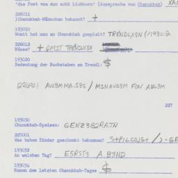 Western questionnaire, answ...