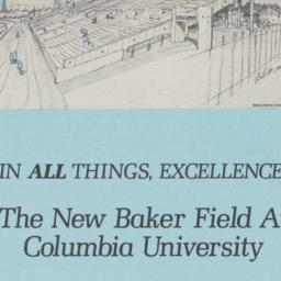 New Baker Field at Columbia...