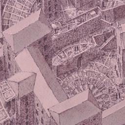 Aerial perspective drawing.
