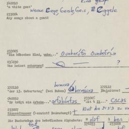 Western questionnaire, answ...