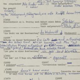 Western questionnaire, answ...