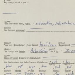 Western questionnaire, answ...