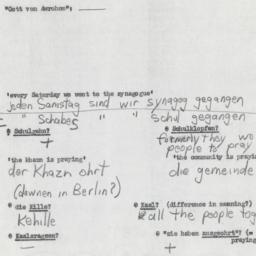 Western questionnaire, answ...