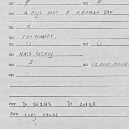 Eastern questionnaire, answ...
