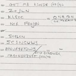 Eastern questionnaire, answ...