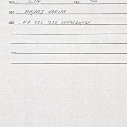 Eastern questionnaire, answ...