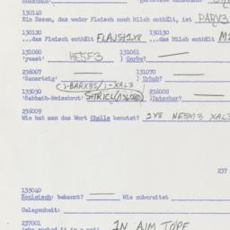 Western questionnaire, answ...