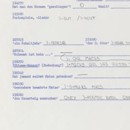 Western questionnaire, answ...