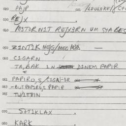 Eastern questionnaire, answ...