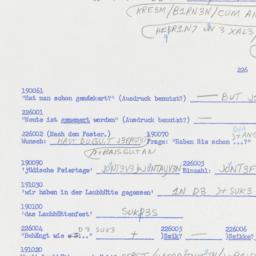 Western questionnaire, answ...