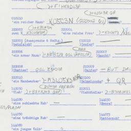 Western questionnaire, answ...