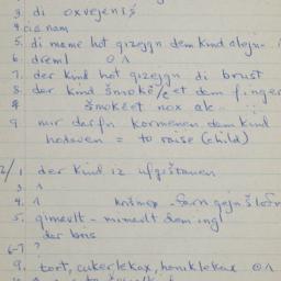 Eastern questionnaire, blue...